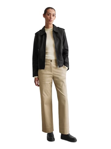 Marc O'Polo Lederjacke regular in Schwarz