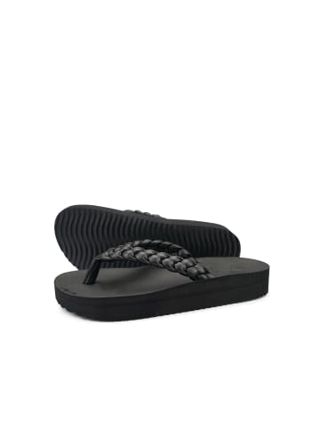 Flip Flop Zehentrenner "wedgy*weave" in Schwarz