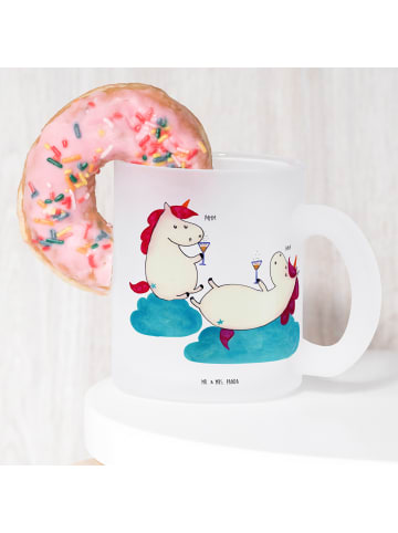 Mr. & Mrs. Panda Kaffeebecher Einhorn Sekt ohne Spruch in Transparent