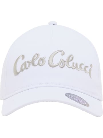 Carlo Colucci Baseball Cap Coronet in Weiß