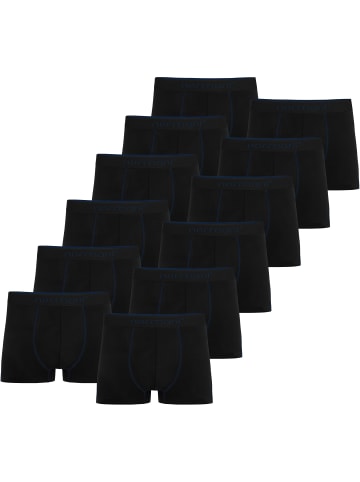 normani normani 12 x Herren Baumwoll-Boxershorts in Dunkelblau