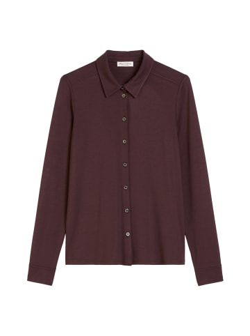 Marc O'Polo Jersey-Bluse regular in Black Cherry