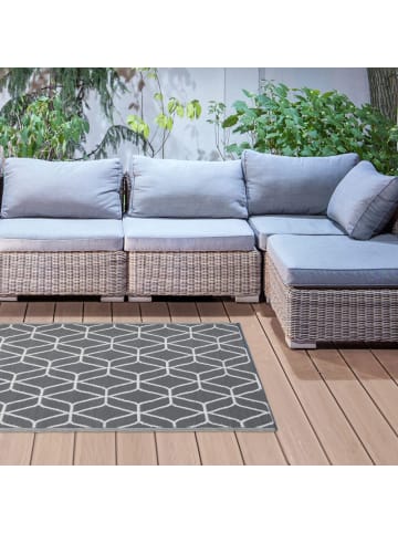 Esschert Design Outdoorteppich in Beige-weiß