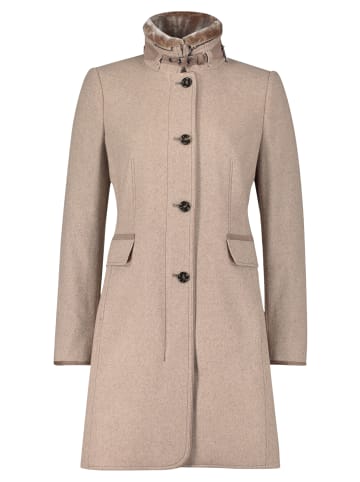 Gil Bret Wollmantel mit Stehkragen in Walnut Melange