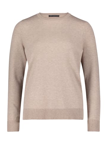 Betty Barclay Basic-Strickpullover mit Rundhalsausschnitt in Funghi Melange