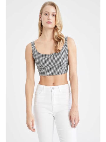 DeFacto Crop-Top CROPPED FIT in Schwarz