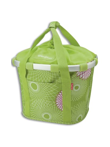 KLICKfix reisenthel Bikebasket 15 - Lenkerkorb 35 cm in crystal lime