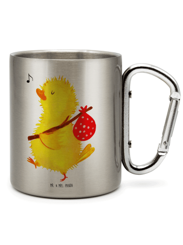 Mr. & Mrs. Panda Thermobecher Küken Wander ohne Spruch in Silber