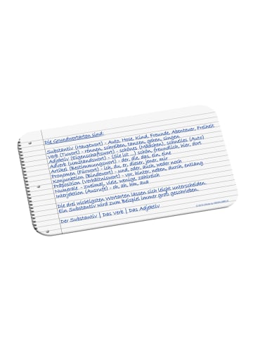 Geda Labels Frühstücksbrettchen Deutsch in Weiß - 23,5x14,5x0,3cm