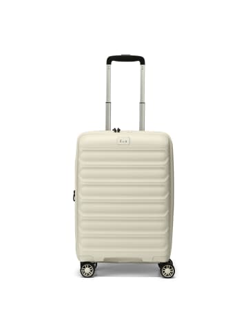 D&N Travel Line 4700 4 Rollen Kabinentrolley 55 cm mit Dehnfalte in cream white