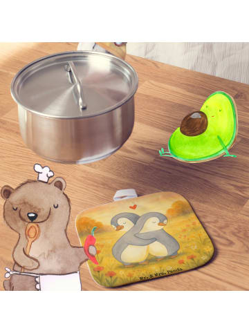 Mr. & Mrs. Panda Topfhandschuhe Pinguine Kuscheln Design ohne Sp... in Weiß