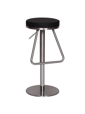 FineBuy Barstuhl in Schwarz / Kunstleder / 39x39x39