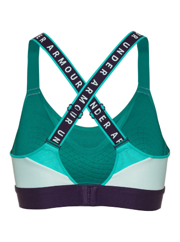 Under Armour Sport-BH Infinity High Bra Blockd in Hellblau