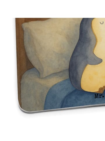 Mr. & Mrs. Panda Bierfilzl Pinguine Einschlafen Design mit Spruch in Weiß