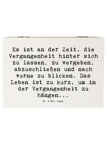 Mr. & Mrs. Panda Aufbewahrungsbox Spruch Vergebung und Zukunft m... in Weiß