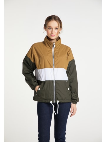 DreiMaster Maritim Damen Windbreaker in Dunkelsand Oliv
