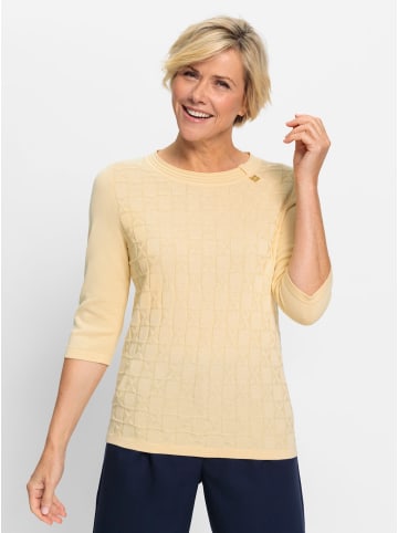 WITT WEIDEN Rundhalspullover in vanille