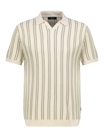 Sublevel Klassisches Kurzarm Poloshirt Rippbündchen in Grün-2