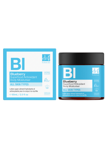 Dr Botanicals Blaubeere Superfood Antioxidantien Körperfeuchtigkeitspflege - 60mlriser 50ml