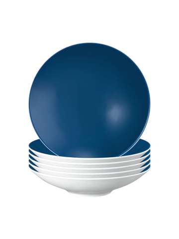 Seltmann Weiden 6er Set Pasta- / Suppenteller Life Fashion ø 23,3 cm in Classic Blue