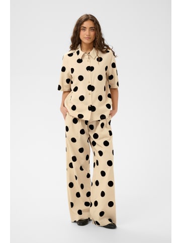 CULTURE Casual Hose CUtika Straight fit in Whitecap/Black Dot
