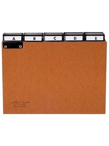 Durable Leitregister A4 quer A-Z Pressspan 5/5-Teilung braun