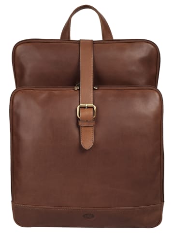 piké Rucksack echt Leder in braun
