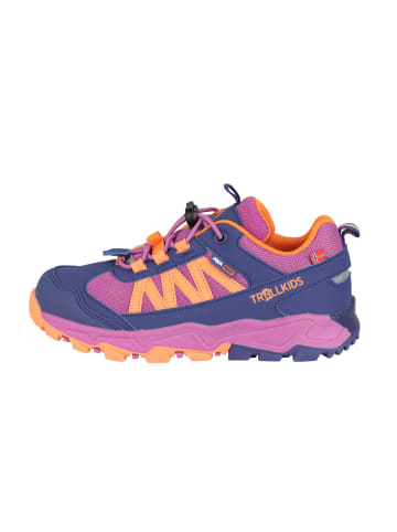 Trollkids Kinder Wanderschuh "Tronfjell low" in Rosa/Blau