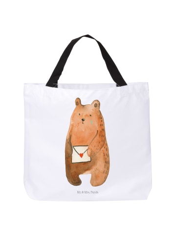 Mr. & Mrs. Panda Tote Bag Bär Vermissen ohne Spruch in Weiß