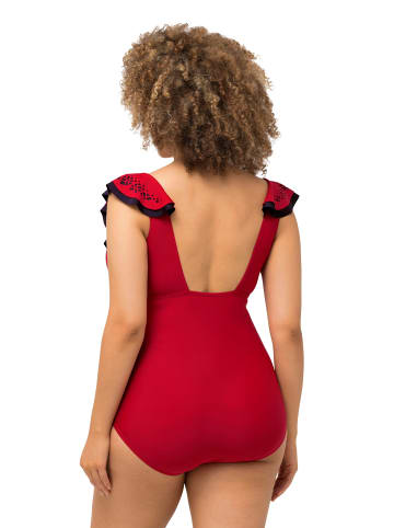 Ulla Popken Badeanzug in salsa