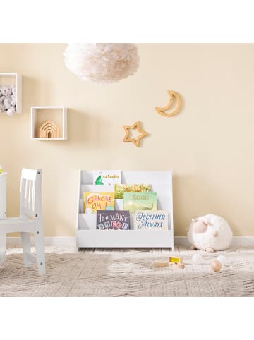 SoBuy Bücherregal in Reinweiß - (W) 30 x (H) 60 x (L) 70 cm