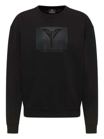 Carlo Colucci Sweatshirt Enderle in Schwarz