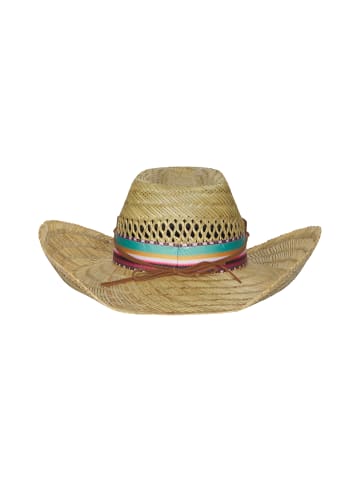 IZIA Women Hat in Beige Multicolor