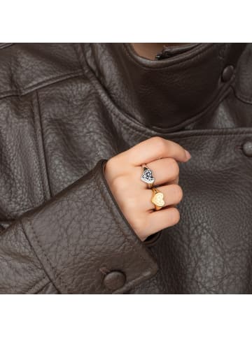 LIEBESKIND BERLIN Ring Broken Heart Chunky in silber