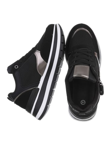 Ital-Design Freizeitschuh in Schwarz und Bronze