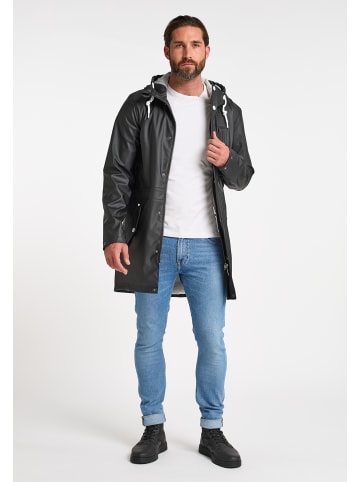 ICEBOUND Herren Regenmantel in Schwarz