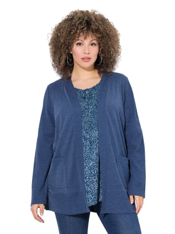 Ulla Popken Sweatjacke in dunkelblau