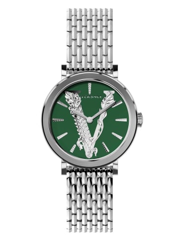 Versace Schweizer Uhr Virtus Silberfarben in silber