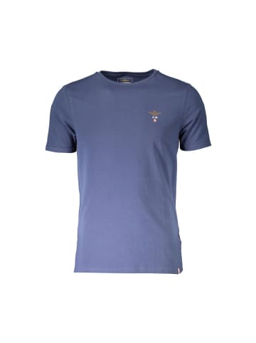 Aeronautica Militare Blaues Baumwoll-T-Shirt