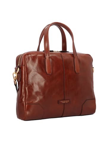 The Bridge Vespucci Aktentasche Leder 38 cm Laptopfach in marrone