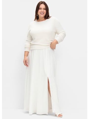 sheego Pullover in offwhite