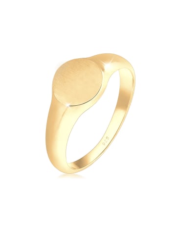 Elli Ring 925 Sterling Silber Siegelring in Gold