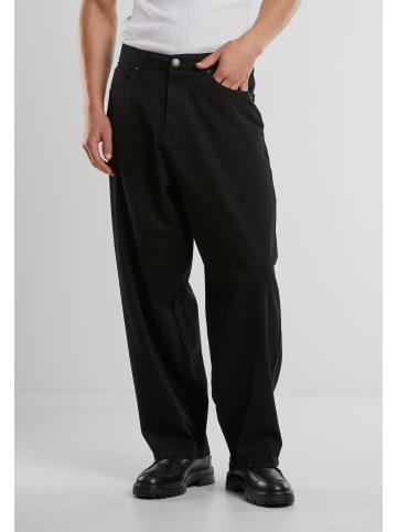 Urban Classics Urban Classics Tapered Twill Baggy Pants in black