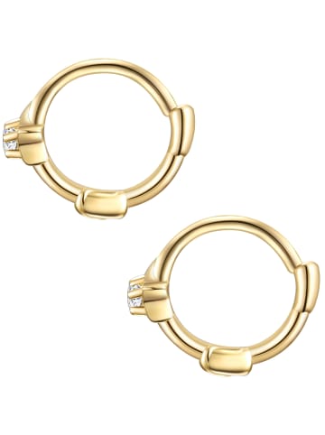 Glanzstücke München Creolen Stern Sterling Silber Zirkonia in gelbgold