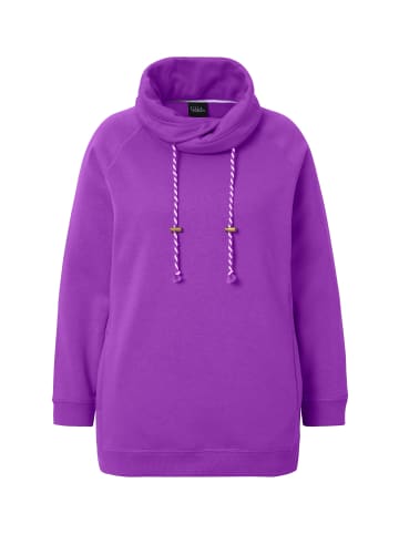 Ulla Popken Sweatshirt in klassisch lila
