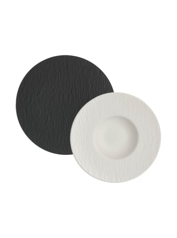 Villeroy & Boch Pasta-Set Manufacture Rock schwarz-weiß in schwarz-weiß