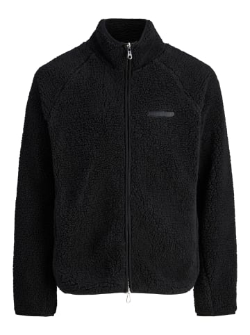 Jack & Jones Teddyfell Jacke in Black