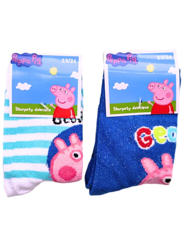 Peppa Pig 2er-Set: Socken Peppa Pig George in Bunt