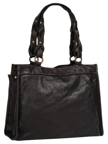 Samantha Look Shopper echt Leder in schwarz