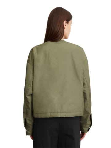 Marc O'Polo Kragenlose Jacke regular in Olive